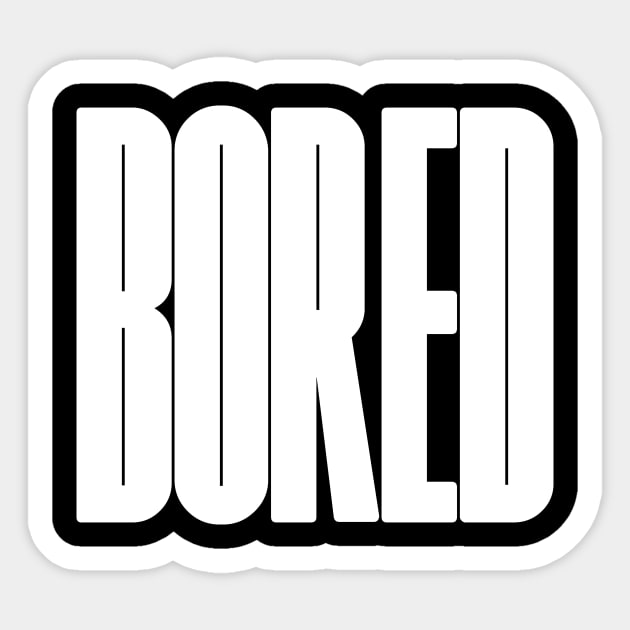 Bored logo typography design Sticker by lkn